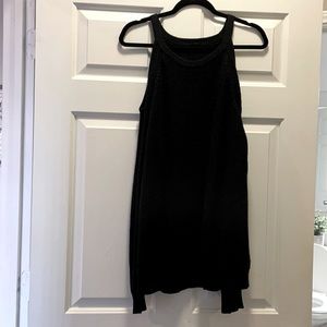 Sanctuary Black cold shoulder sweater, size medium
